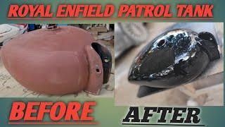 Royal Enfield patrol tank paint job | #puran motor