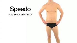 Speedo Solid Endurance Brief Swimsuit | SwimOutlet.com