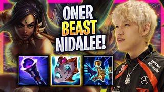 ONER IS A BEAST WITH NIDALEE! - T1 Oner Plays Nidalee JUNGLE vs Lee Sin! | Season 2024