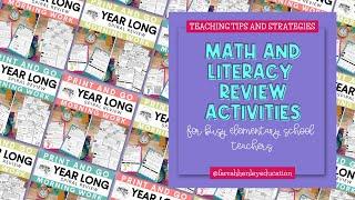 Make Math and Literacy Review Activities Simple