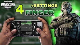 BEST  WARZONE MOBILE 4 FINGER CLAW SETTINGS| TOP 5 WZM TIPS AND TRICKS