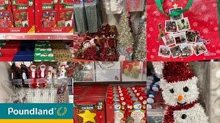 POUNDLAND CHRISTMAS DECOR COLLECTION OCTOBER 2021 | POUNDLAND SHOPPING HAUL | TRAVELANDSHOP WITH ME