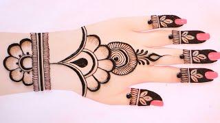 Back hand stylish mehndi design | easy & simple mehndi design | mehndi ka design | mehndi design