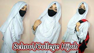 School and College Girls Hijab Tutorial | Easy School/College Going Girls Hijab Style