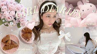 life vlog  *CUTE GIRLY DAYS* pink cafe, shopping, new room decor etc.