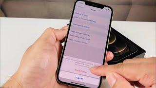 iPhone 12 Pro Factory Reset Delete Everything!