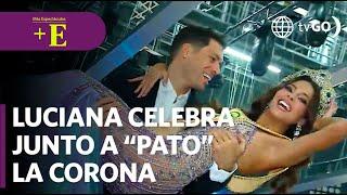 Patricio celebrates the coronation of Luciana and the load in his arms | Más Espectáculos (TODAY)