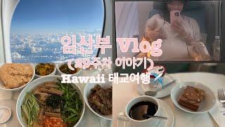 임산부Vlog | 임신29주차에 떠난 하와이 태교여행 | 대한항공 프리스티지 | 임신후기 임당 산모 비행기 탑승기 ️