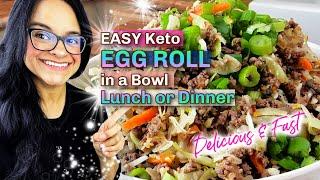 Keto Egg Roll In A Bowl | Ideal for Weekly Meal Prep | Low Carb Meal for Weight Loss - So Fast!