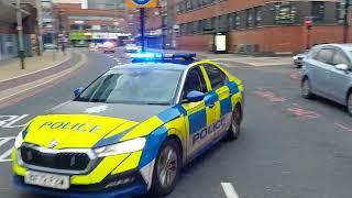 Leicestershire Police Units x8 Responding to a disturbance in Leicester