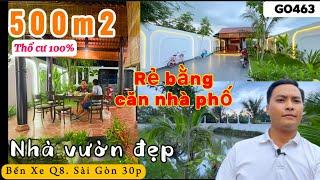 Nhà vườn Bình Chánh giá rẻ | Nhà Đất Bình Chánh | Nhà vườn đẹp Long An | Nhà vườn 365 | G0463