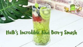 Hulk's Incredible Kiwi Berry Splash-Refreshing Summer Party Drinks and Quick, Easy Mocktail Recipes