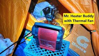 Mr. Heater Buddy Indoor-Safe Heater in Tent with Thermal Fan MH9BX [REVIEW Link in Description]