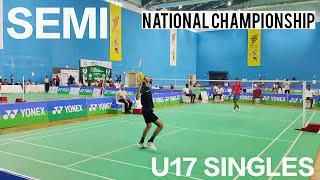 SEMI | U17 SINGLES NATIONAL CHAMPIONSHIP TN | JAGSHER SINGH V/S PRATEEK