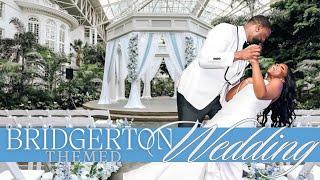 BRIDGERTON THEMED WEDDING| BLUE AND WHITE WEDDING| BACKDROP| FLOWER WALL| WEDDING CENTERPIECES