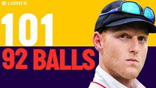  Fastest Test Hundred at Lord's | Ben Stokes Hits Sensational 101 off 92 Balls | England Cricket