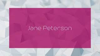 Jane Peterson - appearance