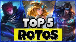 TOP 5 HEROES ROTOS | Después De La Última Actualizacion