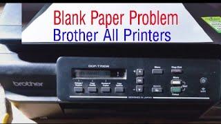 how to fix Brother DCP-T700W Blank Paper Print out ll not printing brother printer ll pipe empty