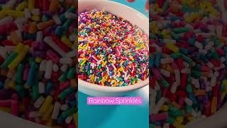 #oddlysatisfying Rainbow Sprinkles #asmr #shorts #asmrtapping