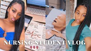 A WEEK IN THE LIFE OF A NURSING STUDENT/PCT | First week of 4th semester! Study wit me🫀