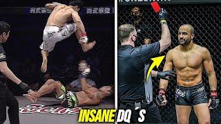 Top 10 NASTY Disqualifications in Combat Sports!