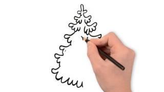Как нарисовать елку 4