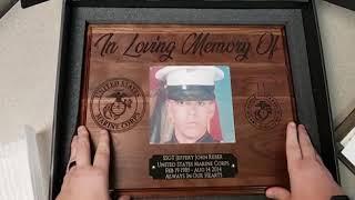 AMAZING! New plaque delivery boxes for families of fallen heroes