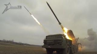 "Ураган" накрыл Полесье (Hurricane in Polesye: Multiple Rocket Launcher "Uragan" Firing)