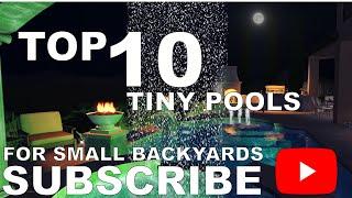 Top 10 Tiny Pool Ideas - Swimming Pools for Small Backyards - Epic Backyard Outdoor Living (HD)