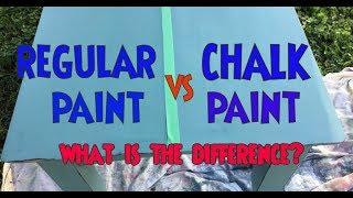 Chalk Paint vs Regular Latex Paint- TEST What is the difference? Chalkpaint verses Regular Latex!