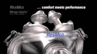 ResMed Mirage Liberty™ Full Face Mask - Dual Nasal Pillows with Trampoline Action