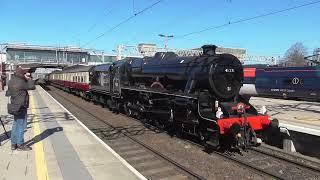 LMS 5MT 45231 'The Sherwood Forester' at Stafford Railway Station with 'The William Shakespeare'