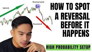 How to spot a reversal BEFORE it happens | Day trading strategy | Tagalog tutorial | Quotex