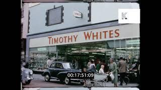 1950s, 1960s UK, Redcar Shopfronts, Home Movies
