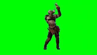 Kratos God of War Skin Green Screen | Fortnite Dance