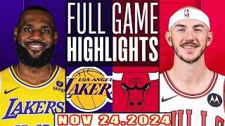 Chicago Bulls Vs Los Angeles Lakers  FULL GAME Highlights Nov 24,2024 NBA Season 2024-25