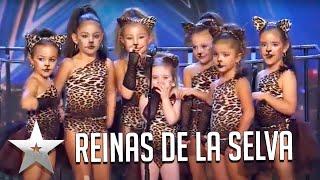 Bailando, estas niñas se coronan como reinas de la selva | Got Talent Español