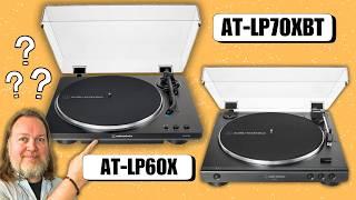 Should you buy Audio Technica’s AT-LP70XBT or LP60X turntable?