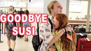 PAINFUL GOODBYE AT THE AIRPORT! EXCHANGE STUDENT GOING HOME