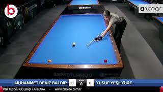 MUHAMMET DENİZ BALDIR vs YUSUF YEŞİLYURT | u17 | 3 Cushion Billiards Championship İZMİR