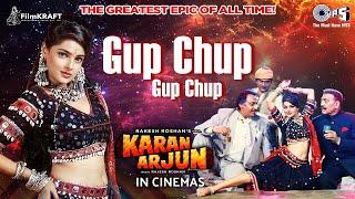 Gup Chup Gup Chup | Karan Arjun | Mamta Kulkarni | Alka Yagnik, Ila Arun | Mujhko Ranaji Maaf Karna