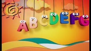 ABC song Learn the alphabet in 3D village at sunset l Nursery Rhymes for kids