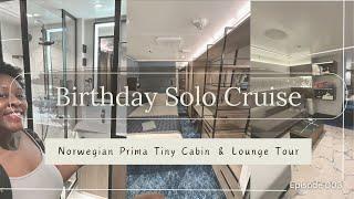 Norwegian Prima Studio Cabin & Solo Lounge Tour | My Solo Birthday Cruise! 