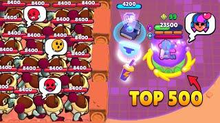 HYPERCHARGE MAX DAMAGE vs 999 CHROMATIC BRAWLERS  TOP 500 FUNNIEST MOMENTS IN BRAWL STARS ep.1225