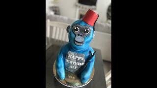 Gorilla tag cake for my sons birthday