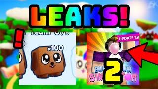 FIRST LEAKS OF BUBBLE GUM SIMULATOR 2!! DOGGY LEAKED!! | Bubble Gum Simulator | Roblox