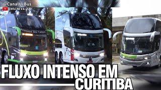 FLUXO INTENSO na Rodoviária de CURITIBA :: New G7 DD Princesa dos Campos, Catarinense, BrasilSul etc