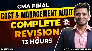 CMA Marathon - Cost & Management Audit | CMA Final Complete Revision | CMA Preparation 2023-24