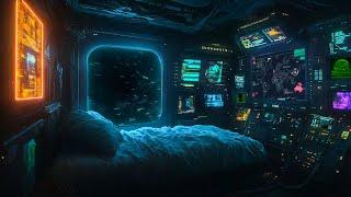 Escaping Earth | Tranquil Nights in the Spiral Nebula | Cozy Space Capsule Ambience w White Noise